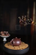 《玉如意》宜兴紫砂茶壶工艺美术师底槽青如意