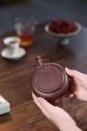 《金砂竹韵》宜兴紫砂壶纯手工底槽青，段泥泡茶壶