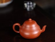 《孟臣款梨形》宜兴朱泥紫砂壶手工收藏茶壶茶具梨形