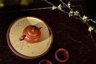 《匏尊》孟臣款原矿朱泥纯手工宜兴紫砂壶功夫茶具家用茶壶