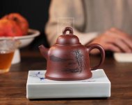 《古钟》宜兴紫砂壶工艺美术师纯手工钟形泡茶壶底槽青茶具