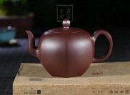 《六方美人肩》宜兴紫砂壶工艺美术师手工茶壶茶具100目紫泥美人肩