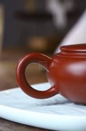 《婉灯》宜兴紫砂壶实力派艺人手工刻绘大红袍泡茶壶具