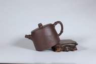 《竹节汉铎》宜兴紫砂壶民间艺人手工紫泥汉铎壶茶具泡茶壶