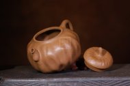 《矮荷韵》宜兴紫砂壶工艺美术师手工段泥紫砂壶茶具