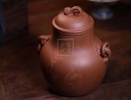 《汲古茶仓高款》段紫砂茶壶0cc全手工宜兴原矿紫砂喝茶壶