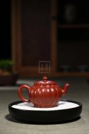 《菱韵花香》宜兴紫砂壶手工工艺美术师大红袍壶茶壶菱花茶具