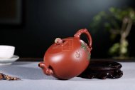 《添香》宜兴名家杨军保工艺美术师手工一粒珠紫砂壶茶壶大红袍