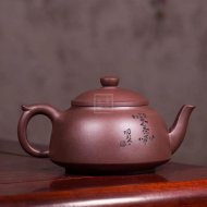 《笠帽》宜兴紫砂壶工艺美术师纯手工全底槽青泡茶壶茶具