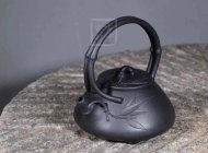 《石瓢提梁》宜兴紫砂壶工艺美术师手工小容量功夫茶壶紫泥还原烧石瓢提梁