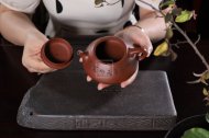 《纳瓢》宜兴纯工艺美术师全手工紫砂壶纳瓢茶具