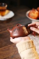 《石瓢》宜兴紫砂壶实力派名家茶具底槽青石瓢