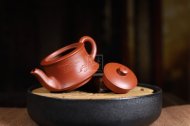 《曲壶》宜兴紫砂壶工艺美术师手工大红袍曲壶茶壶茶具