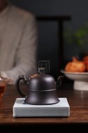 《龙凤呈祥》宜兴紫砂壶高级工艺美术师手工茶壶茶具稀有是黄泥创新壶
