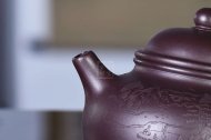 《容天》宜兴纯手工紫砂壶容天全手工花器80目紫泥泡茶壶