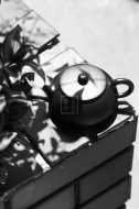 《小圆珠》宜兴工艺美术师全手工黑朱泥圆珠紫砂壶茶具