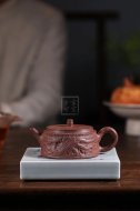《双龙石鼓》宜兴工艺美术师手工紫砂壶创新壶全手工段泥泡茶壶