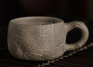 《带把供春杯》宜兴紫砂壶手工段泥泡茶壶茶具