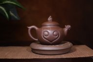 《福猴》宜兴紫砂工艺美术师手工紫泥泡茶壶套壶