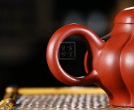 《菱韵花香》宜兴紫砂菱花壶手工高级工艺美术师泡茶壶茶具大红袍