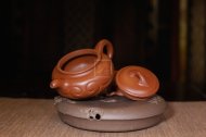 《仿古如意》紫砂茶具茶壶助理工艺美术师纯手工仿古如意大红袍