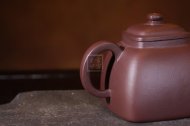 《墩方》宜兴紫砂壶工艺美术师纯手工紫泥汉方茶壶紫砂茶具