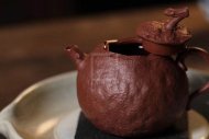 《大吉》红降坡泥宜兴紫砂壶工艺美术员全手工瓜器茶具