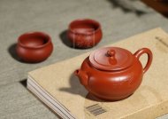 《平盖仿古》宜兴老师工艺美术师手工紫砂壶茶具大红袍平盖仿古