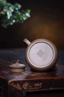 《金瓜玉乳》宜兴紫砂壶手工青段石瓢泡茶壶茶具