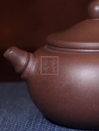 《竹影》宜兴紫砂壶助理工艺美术师手工紫泥泡茶壶礼品