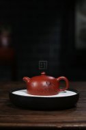 《半月》宜兴紫砂壶工艺美术师纯手工大红袍半月大泡茶壶