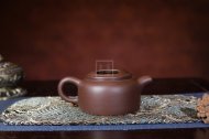 《牛盖莲子》紫砂壶全手工牛盖莲子茶壶老师紫泥壶