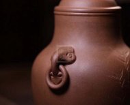 《汲古茶仓高款》段紫砂茶壶0cc全手工宜兴原矿紫砂喝茶壶