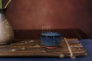 《全手工天目釉窑变品茗杯》宜兴紫砂壶名师手工紫砂金丝西施泡茶壶