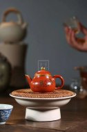 《剑流高潘》宜兴紫砂壶潘壶手工大红袍泡茶壶具