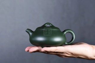 《汉棠石瓢》紫砂壶宜兴实力派名家纯手工民国绿石瓢泡茶壶