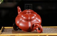 《菱韵花香》宜兴紫砂菱花壶手工高级工艺美术师泡茶壶茶具大红袍