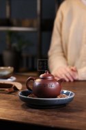 《三足乳丁》宜兴紫砂茶壶实力派名家保真纯手工紫泥乳鼎