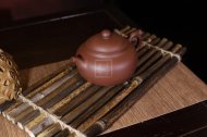 《圆墩》宜兴紫砂壶助理工艺美术师茶具紫泥创新