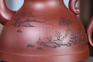 《酒壶》工艺美术师手工家底槽青紫砂壶系列收藏茶壶