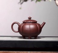 《一言九鼎》优质紫红泥清全手工周国芳老师作品收藏精品