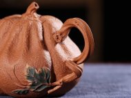 《南瓜》宜兴紫砂壶名家全手工泡茶壶高级工艺美术师大师降坡泥南瓜
