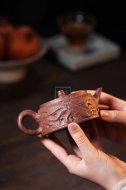 《双龙石鼓》宜兴工艺美术师手工紫砂壶创新壶全手工段泥泡茶壶