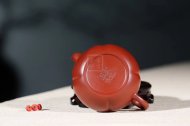 《菱花海棠》宜兴紫砂壶名家纯全手工原矿大红袍菱花壶功夫泡茶壶茶壶茶具