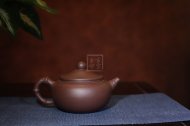 《竹影》宜兴紫砂壶助理工艺美术师手工紫泥泡茶壶礼品
