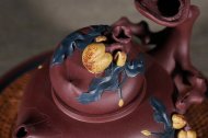 《多子多福》宜兴紫砂壶高级工艺美术师纯手工底槽青中壶茶具泡茶壶创新壶