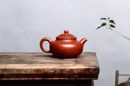 《莲子壶》宜兴工艺美术师手工紫砂壶茶壶具大红袍莲子