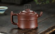 《富贵竹节套组》宜兴紫砂壶套组紫砂泡茶壶紫泥手工工艺美术师紫砂茶具