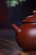 《圆韵》宜兴紫砂壶王镇学原矿紫朱泥全手工