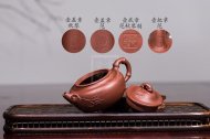 《佛肚竹》宜兴紫砂壶茶壶工艺美术师手工清水泥